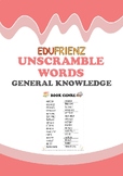Unscramble Words Digital Printable (General Knowledge)