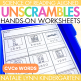 Unscramble and Write CVCe Words Worksheets Science of Read