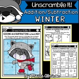 Unscramble it! {WINTER} {Addition/Subtraction within 10}
