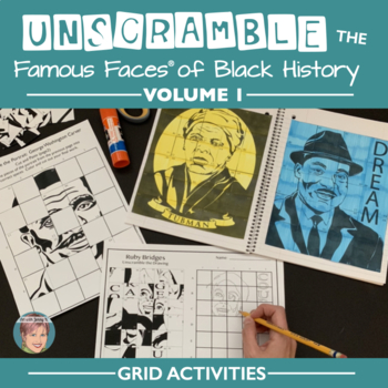 Preview of Unscramble the Famous Faces® of Black History [v1] (incl. Martin Luther King Jr)
