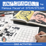 Unscramble the Famous Faces® of STEM or STEAM — 8 People I