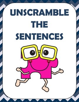 Preview of Unscramble the Sentence ( Scrambled Sentences )  3 page of 8 questions each page