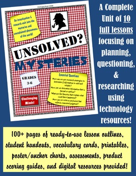 Preview of Unsolved Mysteries - A Complete Research Unit