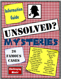 Unsolved Mysteries Guide - Famous Cases for Independent Research