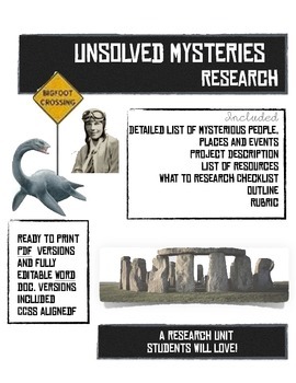 Preview of Unsolved Mysteries Research Unit