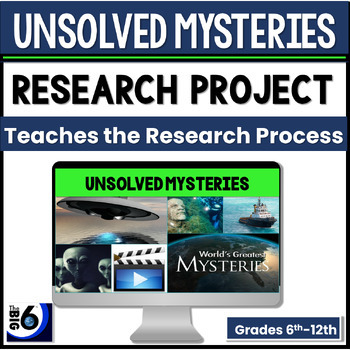 Preview of Unsolved Mysteries Research Project Middle School ELA | Teaching Research Skills