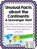 Unusual Facts About the Continents Scavenger Hunt Activity