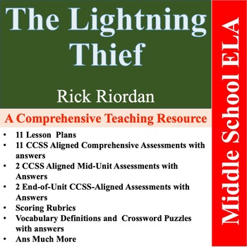 Preview of Percy's World: 'The Lightning Thief' Teaching Pack – CCSS Aligned -Bundle