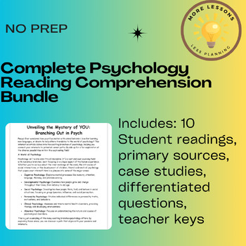 Preview of Unveiling the Mystery of the Mind: A Psychology Reading Comprehension Bundle