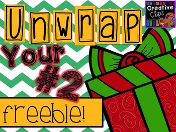 Preview of Unwrap your FREEBIE Number 2 {Creative Clips Digital Clipart}