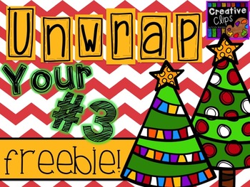 Preview of Unwrap your FREEBIE Christmas Clipart #3 {Creative Clips Clipart}