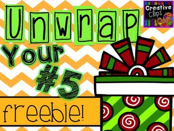 Preview of Unwrap your FREEBIE Number 5 {Creative Clips Digital Clipart}