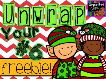 Preview of Unwrap your FREEBIE Number 6 {Creative Clips Digital Clipart}