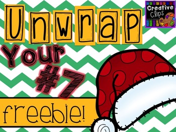 Preview of Unwrap your FREEBIE Number 7 {Creative Clips Digital Clipart}