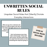 Unwritten Social Rules - Critical Thinking - ASD, Neurodiv