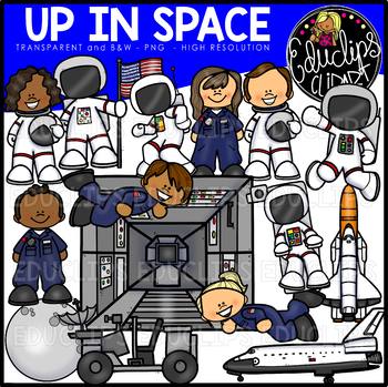 Preview of Up in Space Clip Art Set {Educlips Clipart}