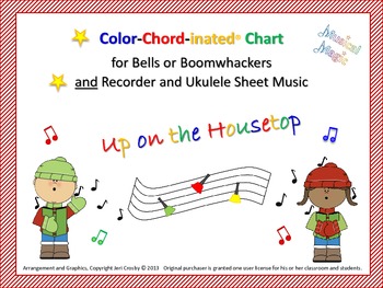 Preview of Up on the Housetop Musi-Kit for Bells and/or Boomwhackers, Recorder, Uke