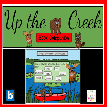 Preview of Up the Creek Book Companion BOOM CARDS