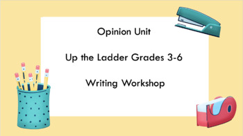 Preview of Up the Ladder Opinion Unit of Study  Slides (Lucy Calkins)