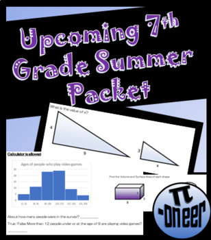 Preview of Upcoming 7th Grade Summer Packet