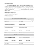 Update Emergency Contact Form for Teachers