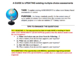 Update MULTIPLE CHOICE tests to reflect NJSLS Standards