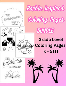 Barbie Coloring Pages for Kids, Girls, Boys, Teens Birthday School Activity