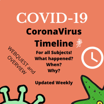 Preview of Updated CORONAVIRUS COVID-19 Timeline Webquest Facts Spread Distance Learning