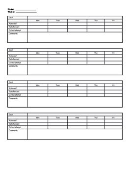 Preview of Data Collection Sheet - Perfect for IEP Goals