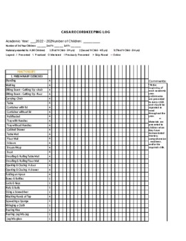 Preview of Editable Montessori Casa (Primary) Recordkeeping File by CHECK MARK (ENHANCED)