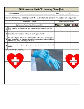 Preview of Updated First Aid Trauma Skills Check-off Forms - 2021