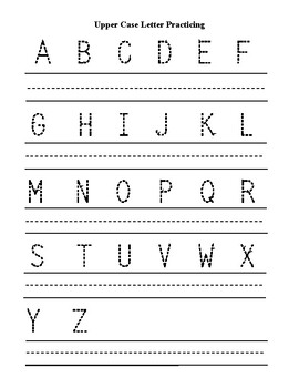 FREE Dotted Letter Font For Tracing 