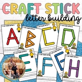 Upper Case Alphabet Letter Building with Craft Sticks