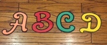 Preview of Upper Case Letter Stencils for Banners, Bulletin Boards or Posters