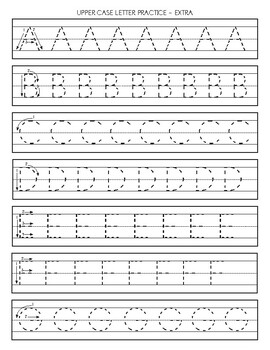 Upper Case & Lower Case ABC's Practice by ahelpfulplace | TpT