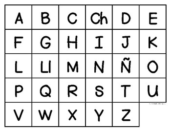 Upper Case - Lower Case Match - Spanish Version 