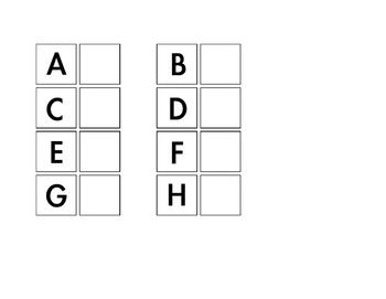 Preview of Special Education, Autism TEACHH Task, Upper Case to Lower Case Letter Match