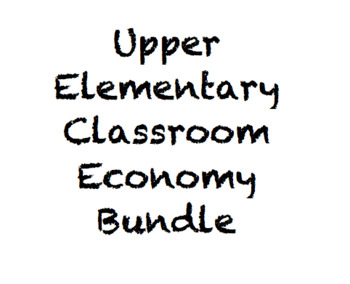 Preview of Upper Elementary Classroom Economy Pack (Editable)