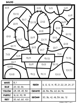 Upper Elementary Color By Number Freebie! by Teaching Monday Through FriYAY