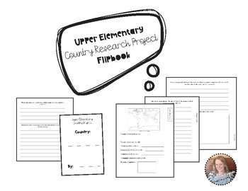 Preview of Upper Elementary Country Research Project Flipbook