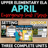 Upper Elementary ELA Emergency Sub Plans - No Prep English