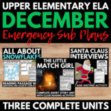 Upper Elementary ELA Emergency Sub Plans - No Prep English