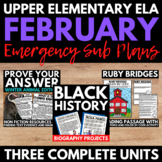 Upper Elementary ELA Emergency Sub Plans - No Prep English