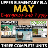 Upper Elementary ELA Emergency Sub Plans - No Prep English