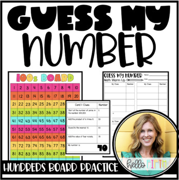 Preview of Upper Elementary Guess My Number Cards and Activities
