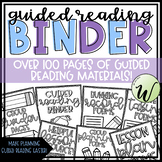 Upper Elementary Guided Reading Binder