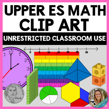 Preview of Upper Elementary Math Clip Art Bundle!