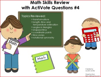 Preview of Upper Elementary Math Skills Review Flipchart with ActiVote Questions #4