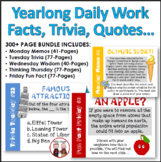 Upper Elementary Morning Daily Work Bundle for School Year