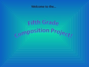 Preview of Upper Elementary Music Composition Project